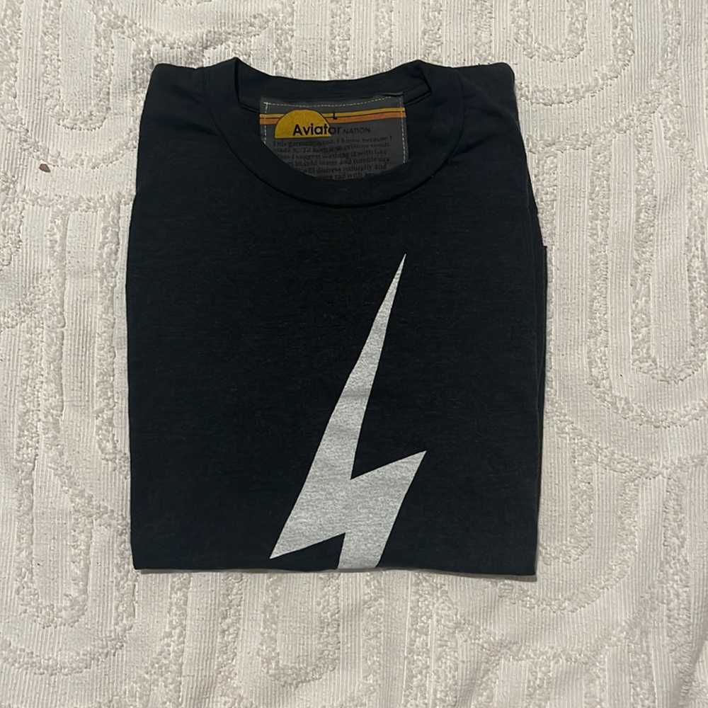 CLASSIC BOLT AVIATOR NATION BOYFRIEND TEE